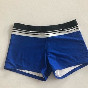 Cheer Athletics Blue and Black Spankies AM